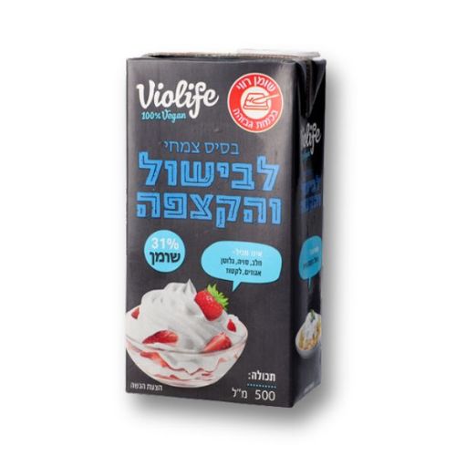 תחליף שמנת פרווה 31%  ויולייף (פלורה) 500 מ