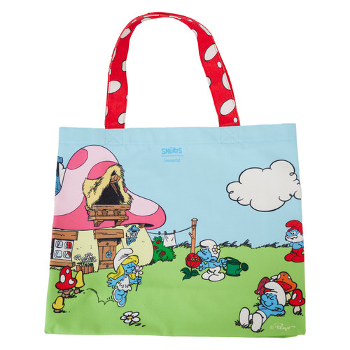 תיק לאונג' פליי - תיק קנבס של הדרדסים -  SMURFS VILLAGE COTTON CANVAS BAG