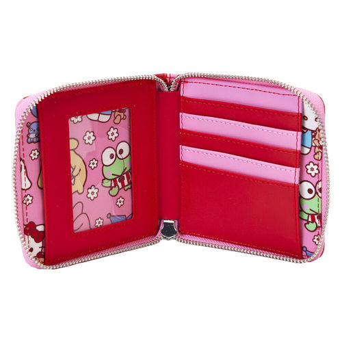 ארנק לאונג' פליי - ארנק רוכסן של סנריו - Sanrio color block zip around wallet