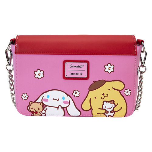 תיק לאונג' פליי - תיק צד בעיצוב של סנריו - Hello Kitty color block crossbody bag