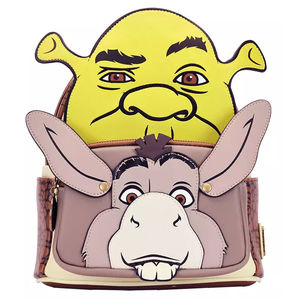 תיק לאונג' פליי - תיק גב של שרק וחמור - Shrek & donkey mini BackPack Loungefly