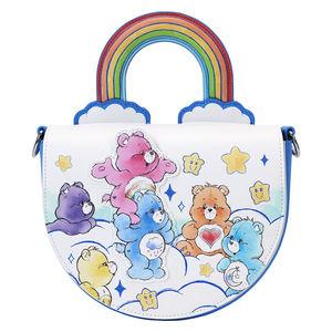 תיק לאונג' פליי - תיק צד של דובוני אכפת לי - Care Bears rainbow handle crossbody bag Loungefly