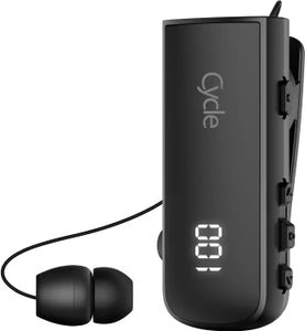 אוזניית בלוטוס עם קליפס וחוט נשלף – Cycle Elite| עמידה במים IPX7