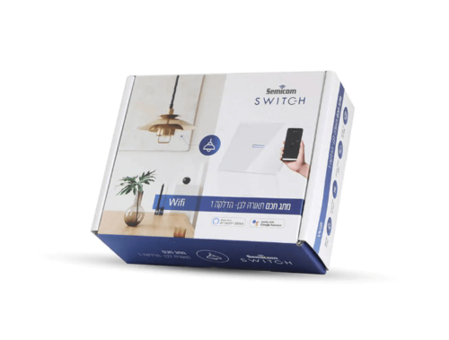  מתג חכם לתאורה 1 מפסק לבן