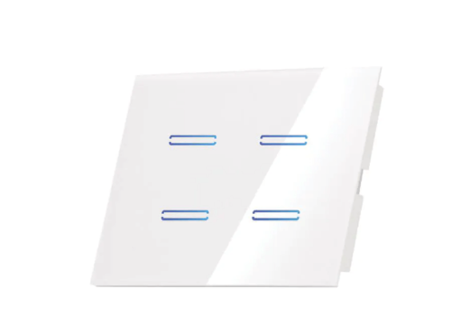 מתג חכם לתאורה 4 מפסקים לבן