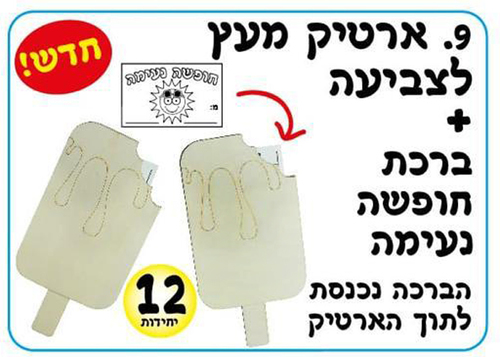 12 יצירה ומשחק ארטיק מעץ עם ברכה