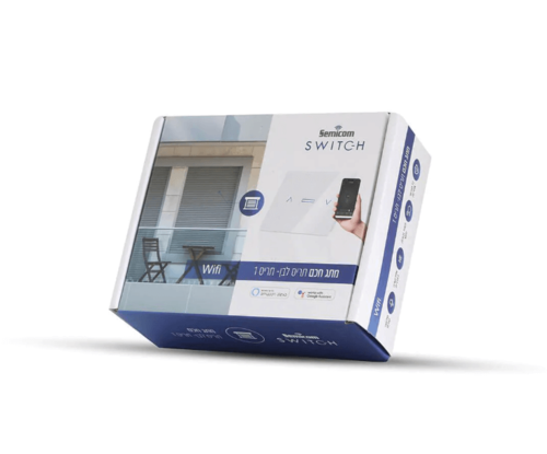  מתג חכם לתריס 1 מפסק לבן