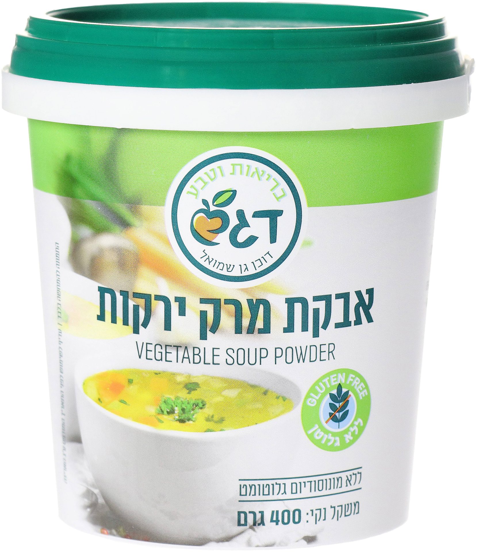אבקת מרק ירקות ללא גלוטן (400 גרם) - דגש
