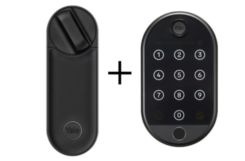 מנעול חכם לדלת Yale Linus L2 עם קודן ביומטרי KeyPad 2 – שחור