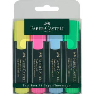 סט 4 textliner FABER CASTELL