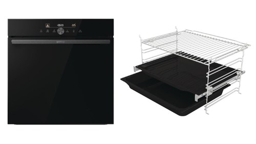 תנור בנוי gorenje בגימור זכוכית שחורה 60 ס"מ BLACK BOS6747A05DG