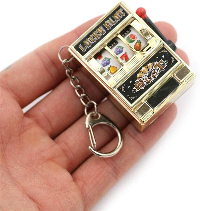 מחזיק מפתחות מכונת הימורים slot machine