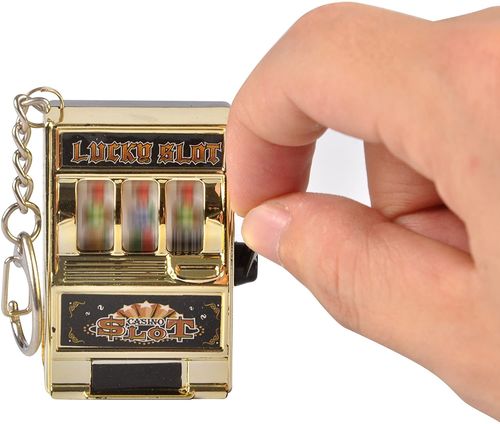 מחזיק מפתחות מכונת הימורים slot machine