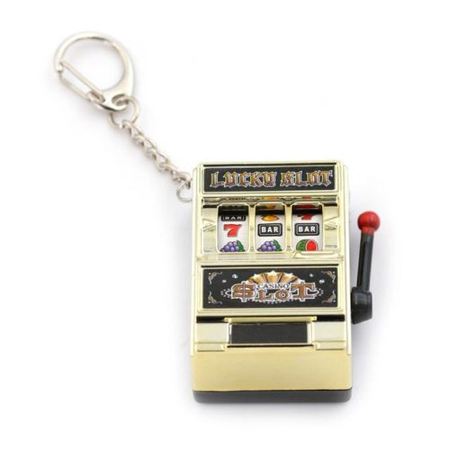 מחזיק מפתחות מכונת הימורים slot machine