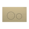 GEBERIT Sigma40 | לחצן הדחה מתכתי דק לניאגרה סמויה גבריט סיגמה זהב מוברש כפתורים עגולים 115.628.QF.1