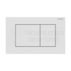 GEBERIT Sigma40 | לחצן הדחה מתכתי דק לניאגרה סמויה גבריט סיגמה לבן מט כפתורים מרובעים 115.629.JT.1