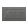GEBERIT Sigma40 | לחצן הדחה זכוכית דק לניאגרה סמויה גבריט סיגמה אפור לבה כפתורים מרובעים 115.629.JK.1