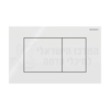 GEBERIT Sigma40 | לחצן הדחה זכוכית דק לניאגרה סמויה גבריט סיגמה לבן כפתורים מרובעים 115.629.SI.1