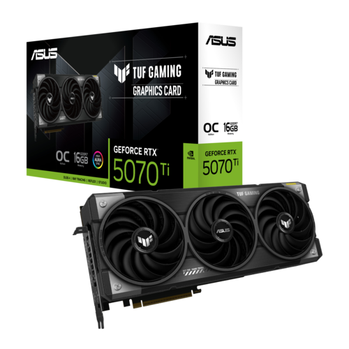כרטיס מסך ASUS TUF Gaming GeForce RTX 5070 Ti 16GB GDDR7 OC Edition