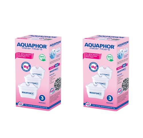 מארז 6 פילטרים MAXFOR לקנקני מים AQUAPHOR   