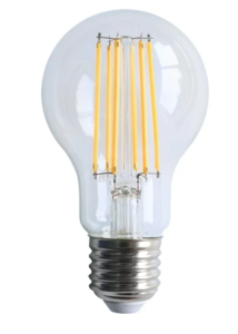 נורת לד דמוי להט A-GRADE A60 1470Lm 7W E27 אור חם יורולוקס