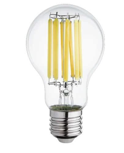 נורת לד דמוי להט A-GRADE A60 2100Lm 10W E27 אור חם יורולוקס 
