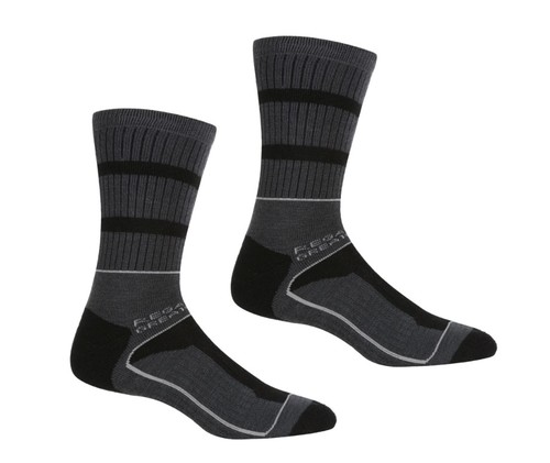 מארז 2 זוגות גרבי טיולים רב עונתיות Samaris 3 Season Sock שחור/אפור