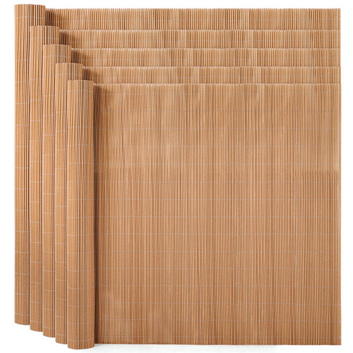 גדר במבוק סינטטי PVC במידה 2X5 מ' EverGreen  צבע צהוב - מבצע כסאח !!!!