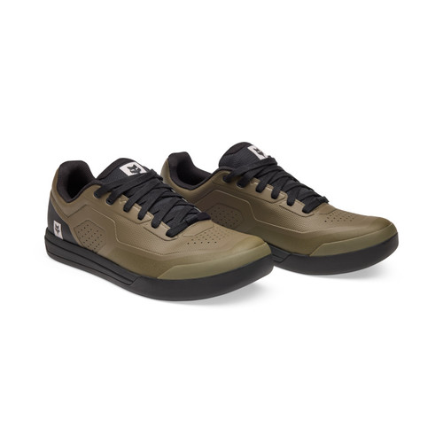 נעלי רכיבה פוקס פלאט חום / שחור - FOX UNION FLAT SHOE V25