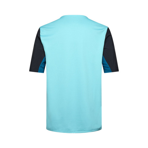 חולצת רכיבה קצרה לילדים פוקס שחור / כחול -FOX YTH DEFEND SS JERSEY V25