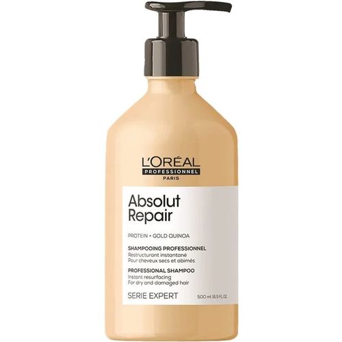 Loreal שמפו לשיער פגום אבסולוט ריפייר גולד לוריאל 500 מ