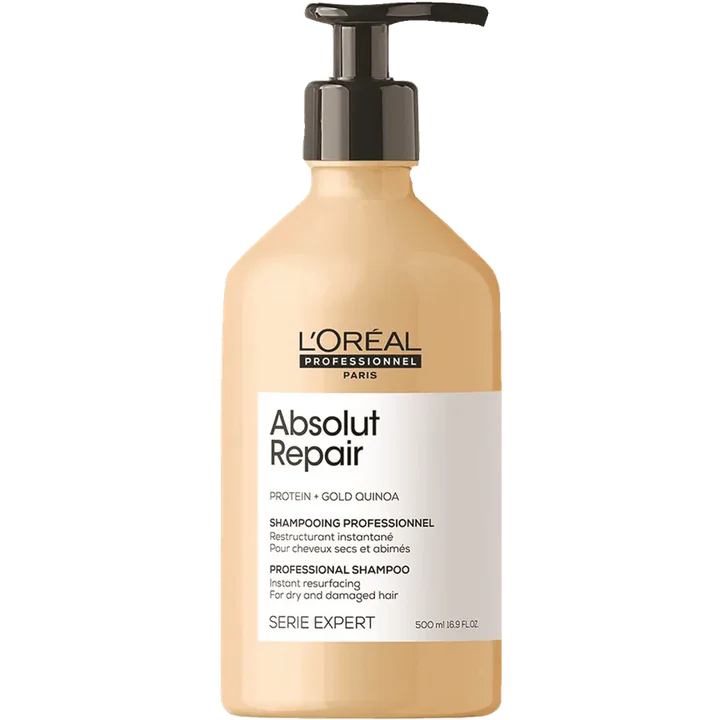 Loreal שמפו לשיער פגום אבסולוט ריפייר גולד לוריאל 500 מ"ל