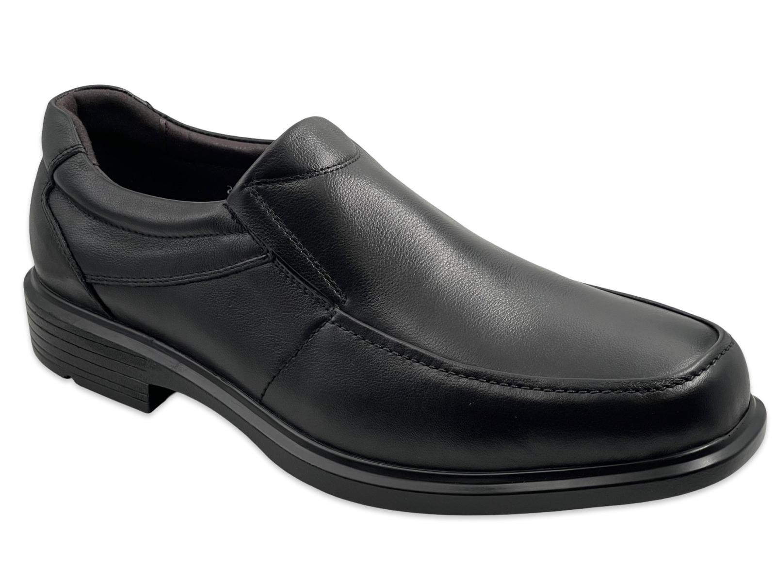 נעלי עור אלגנטיות לגבר סירה בצבע שחור Brill Comfort מידות 41-46 