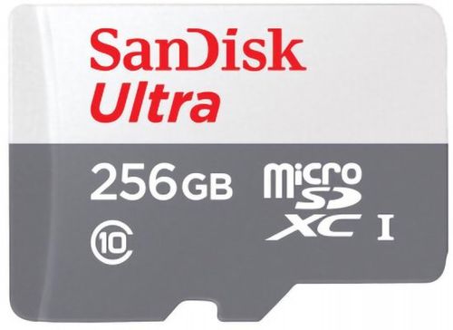 כרטיס זיכרון ללא מתאם SanDisk Ultra MicroSDXC - דגם SDSQUNR-256G-GN3MN - נפח 256GB