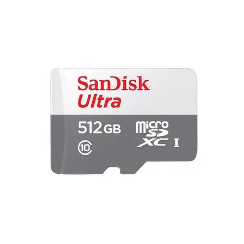 כרטיס זיכרון Ultra microSDXC בנפח 512GB מבית Sandisk דגם SDSQUNR-512G-GN3MN