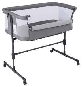 עריסה רשת נצמדת לתינוק Dream עם 5 מצבי גובה - אפור