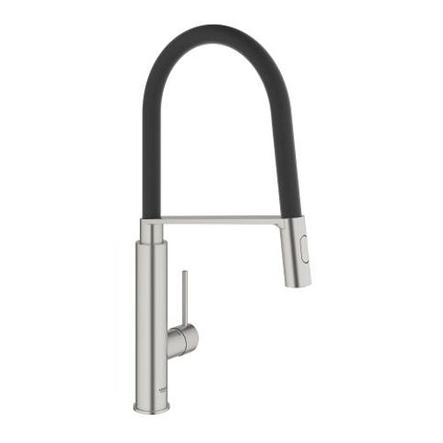 ברז מטבח נשלף CONCETTO כרום ניקל / שחור GROHE