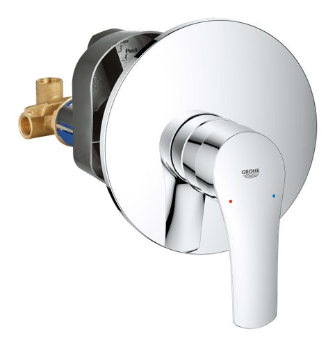אינטרפוץ 3 דרך עגול Eurosmart כרום ניקל GROHE