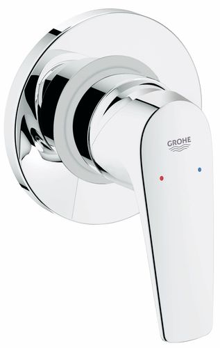 אינטרפוץ 3 דרך אובלי BAUFLOW כרום ניקל GROHE