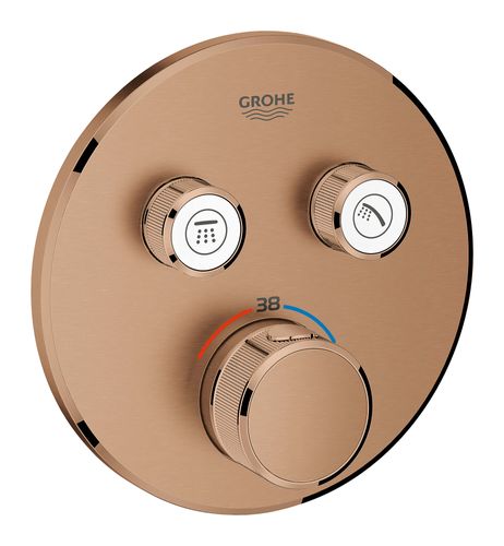 כיסוי לאינטרפוץ 4 דרך SmartControl לגוף 35600000 עגול זהב אדום מוברש