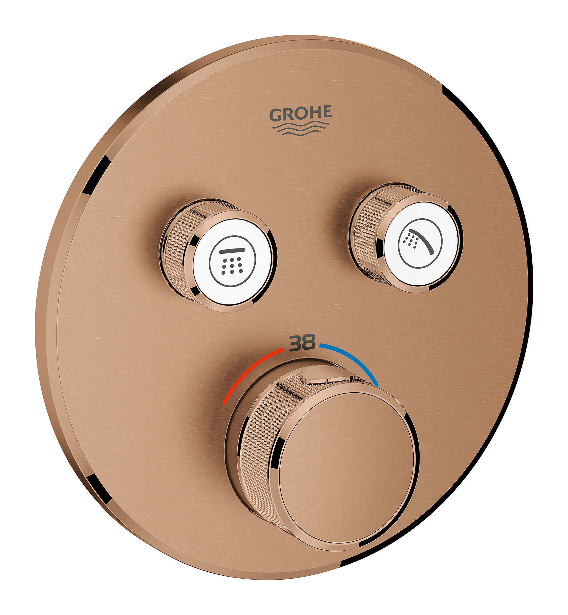 כיסוי לאינטרפוץ 4 דרך SmartControl לגוף 35600000 עגול זהב אדום מוברש