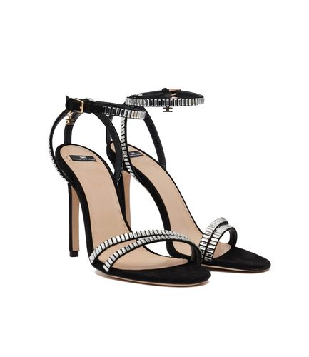 Leather high heels