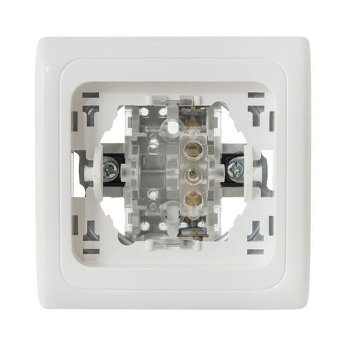 מפסק יחיד תחת הטיח ספיר לבן מק