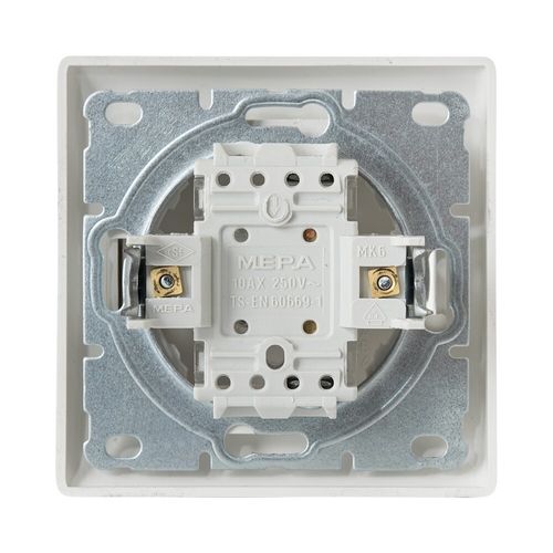 מפסק יחיד תחת הטיח ספיר לבן מק