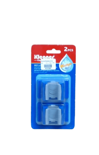 מחזיק מטאטא 2 ווים כחול