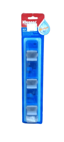 מחזיק מטאטא 3 ווים כחול