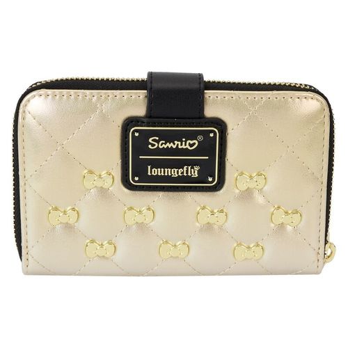 ארנק לאונג' פליי - ארנק רוכסן מוזהב של סנריו - Sanrio gold zip around wallet