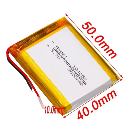 סוללה נטענת 104050 3.7V 3000MAH
