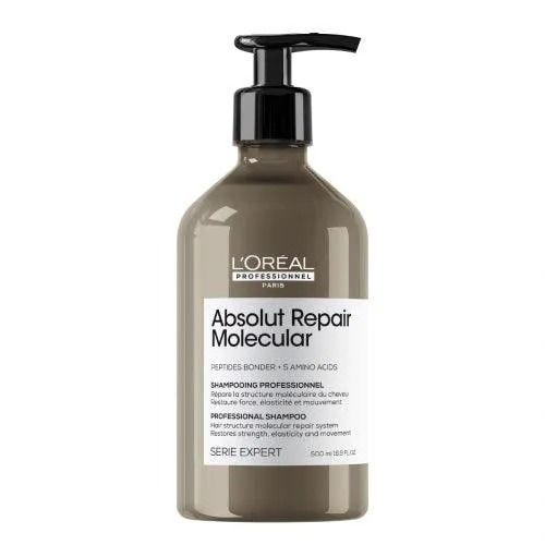 LOREAL שמפו ללא מלחים לשיקום שיער אבסולוט ריפר מולקולר 500 מ