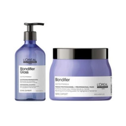 Loreal סט שמפו + מסכה להארה וברק לשיער לבלונד בלונדיפייר לוריאל